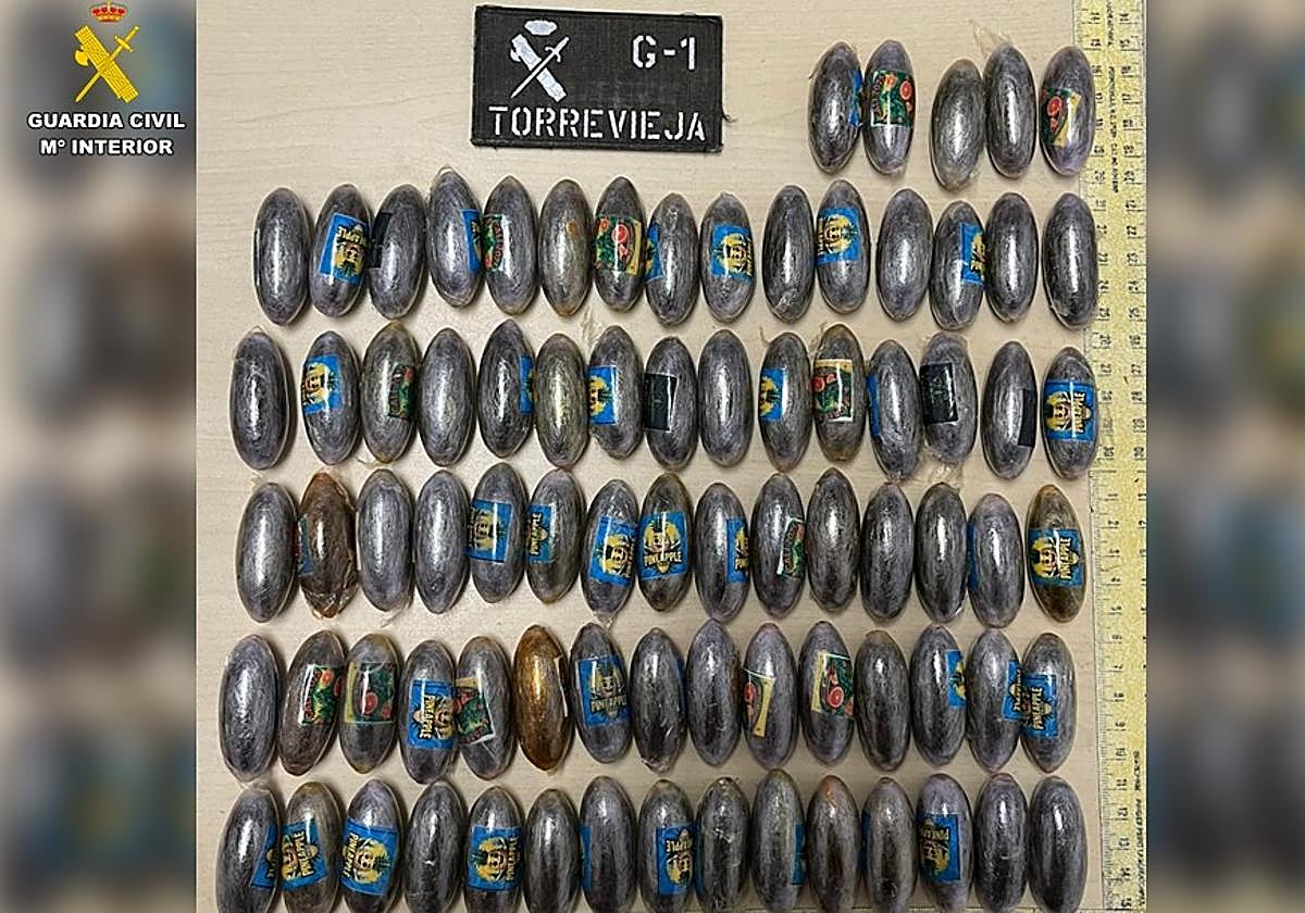 Droga incautada en la operación.