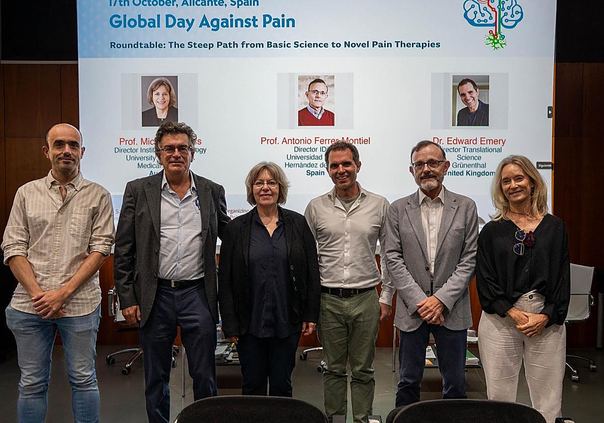 De izquierda a derecha: Jorge Fernández, Félix Viana, Michaela Kress, Edward Emery, Antonio Ferrer-Montiel y Elvira de la Peña.