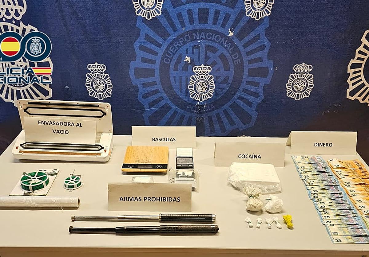 Items seized in the operation.