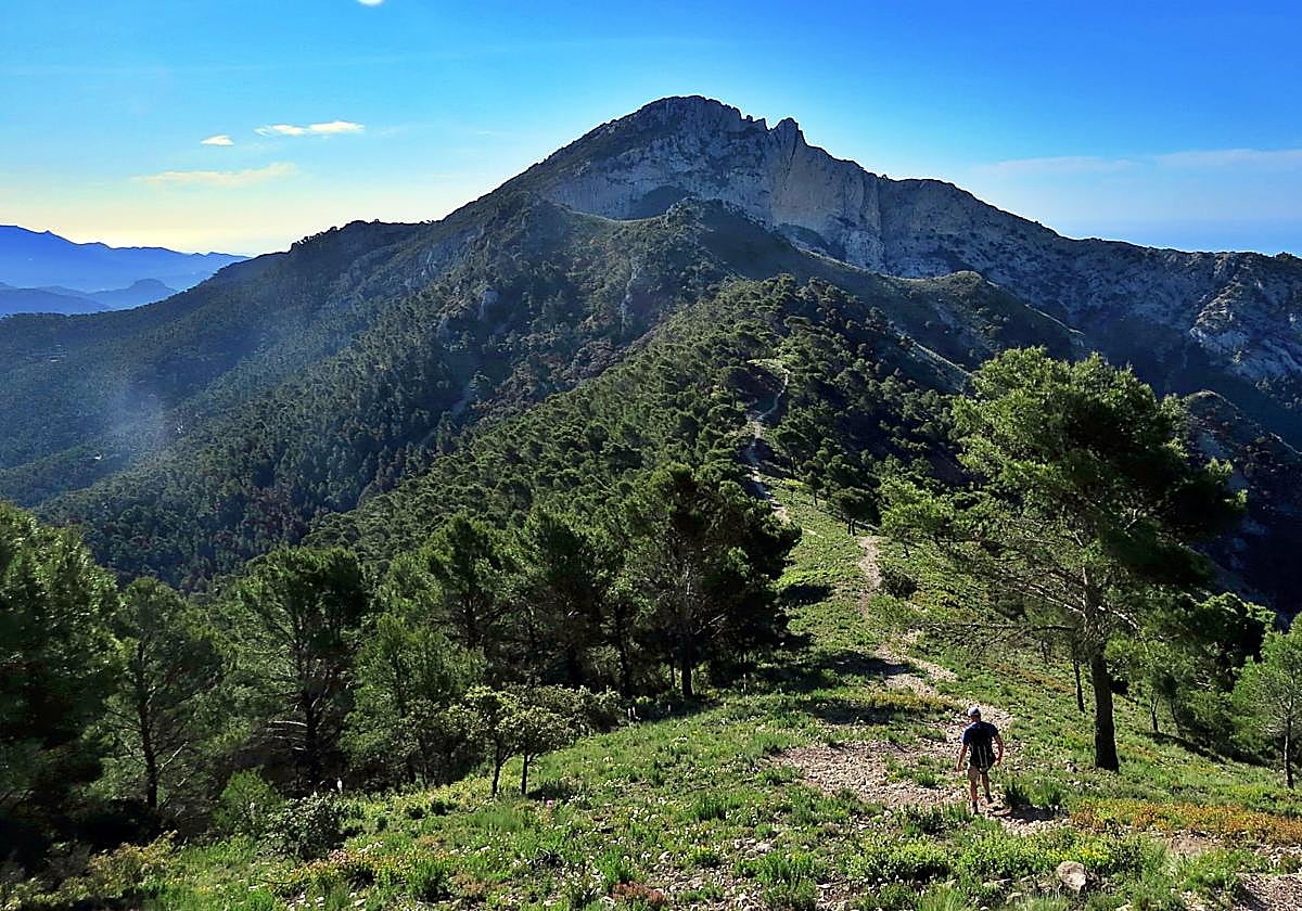 Panoramic view of the Maigmó Mountain Range.