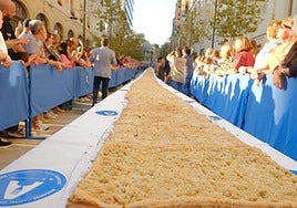 Coca de mollitas de récord.