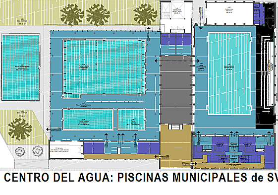 Proyecto de la Fase II del Centro del Agua: Piscinas Municipales.