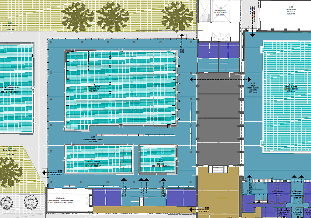 Proyecto de la Fase II del Centro del Agua: Piscinas Municipales.