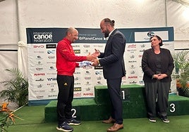 Imagen del relevo entre Durban y La Vila Joiosa