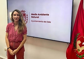 La concejala de Medio Ambiente de Elda, Cristina Rodríguez.