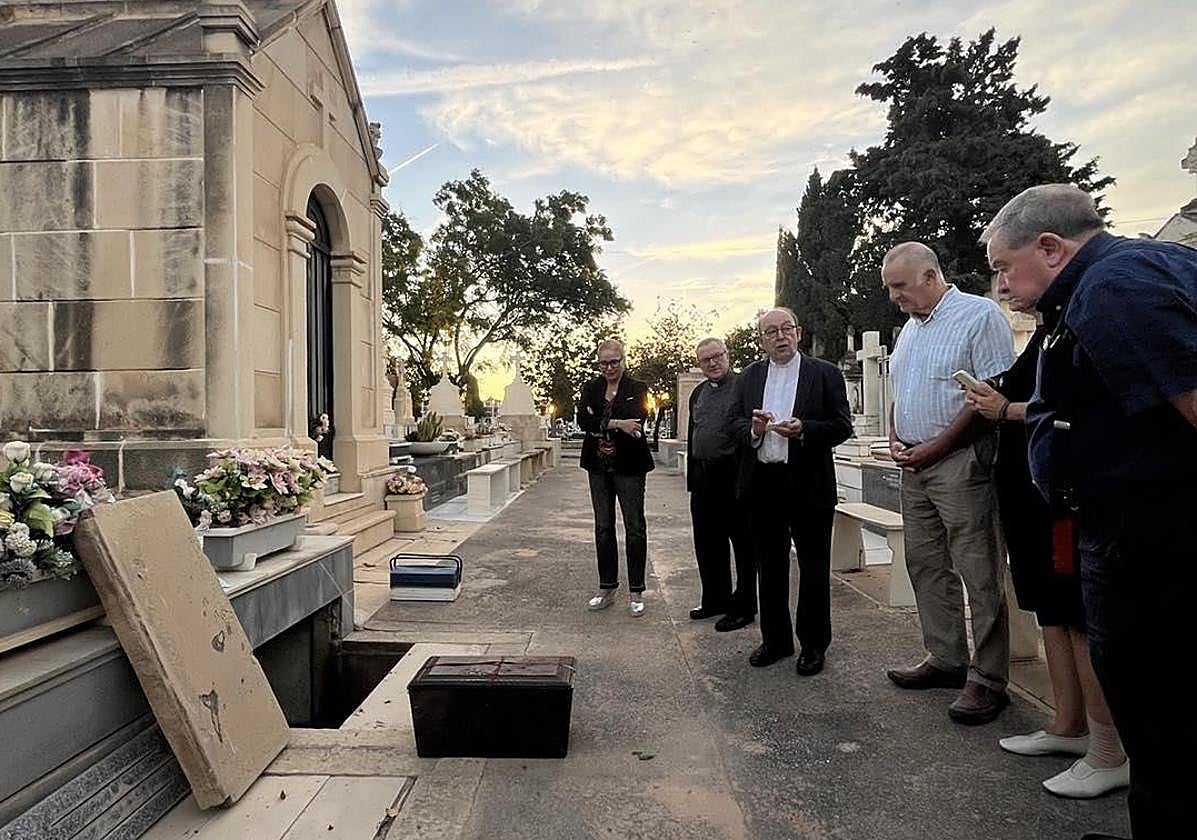 Exhumation of Dr Pedro Herrero's remains.