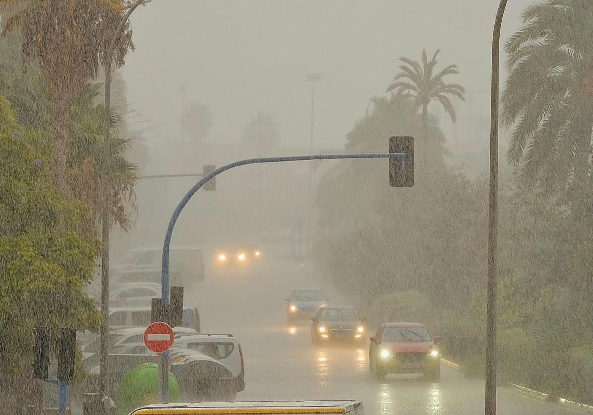 Recent rains in Alicante.