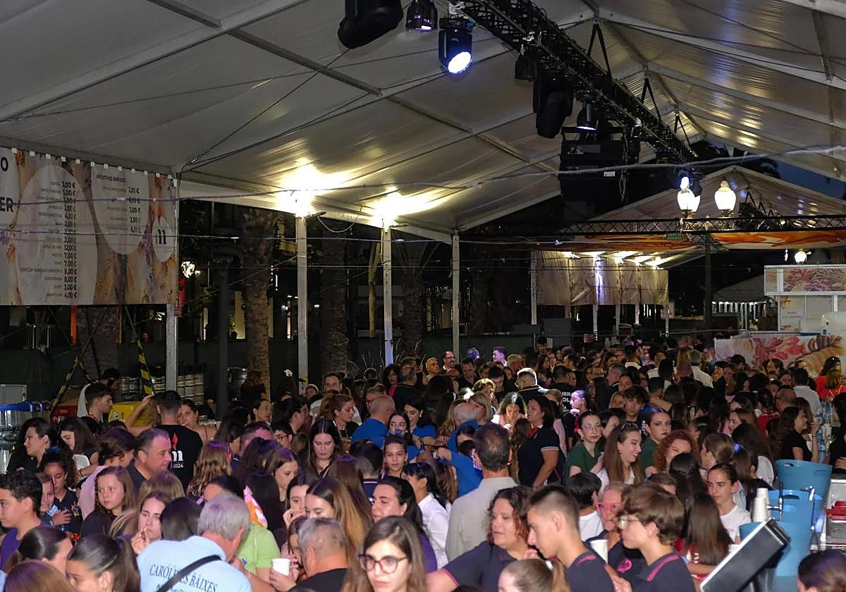 Mercadito de les Fogueres de Sant Joan, on the Paseo de Soto.