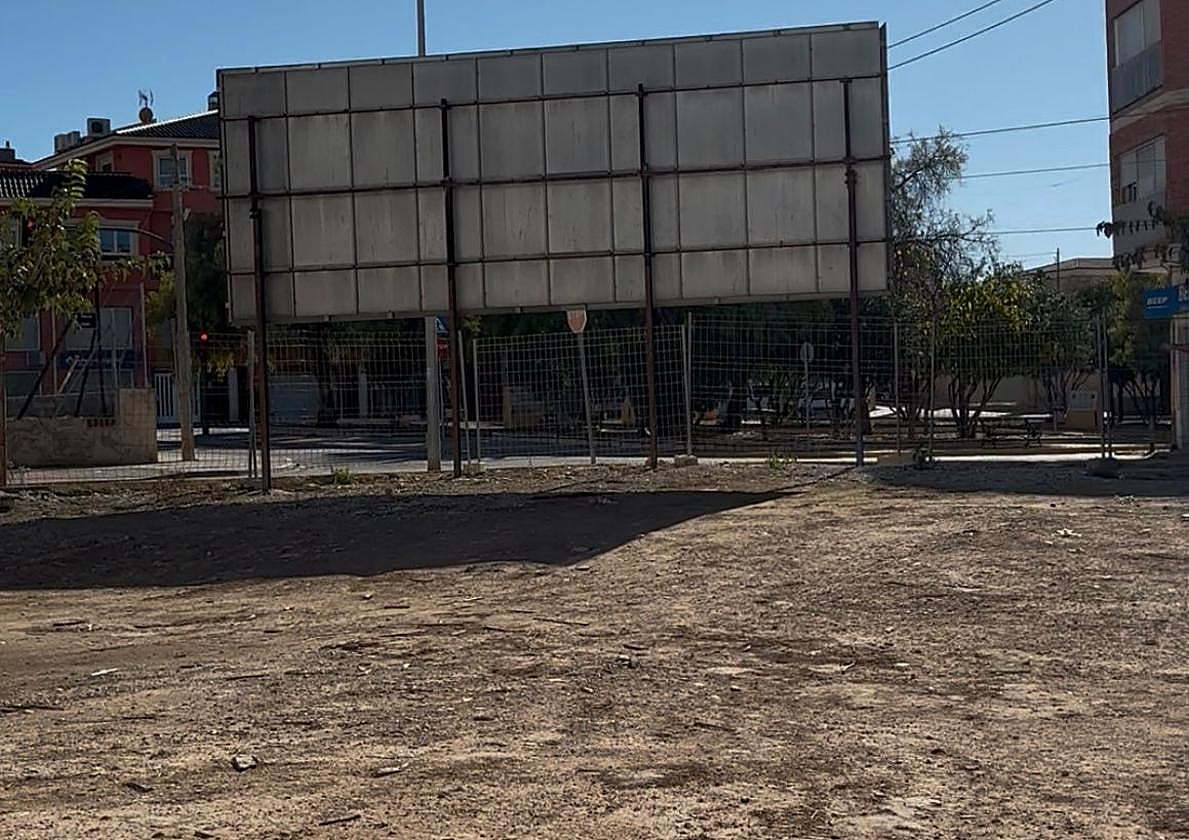 Plot where the park-and-ride facility will be constructed.