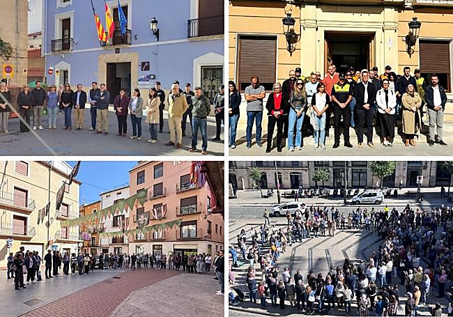 Minutos de silencio en Villena, Elda, Cocentaina y Alcoi.