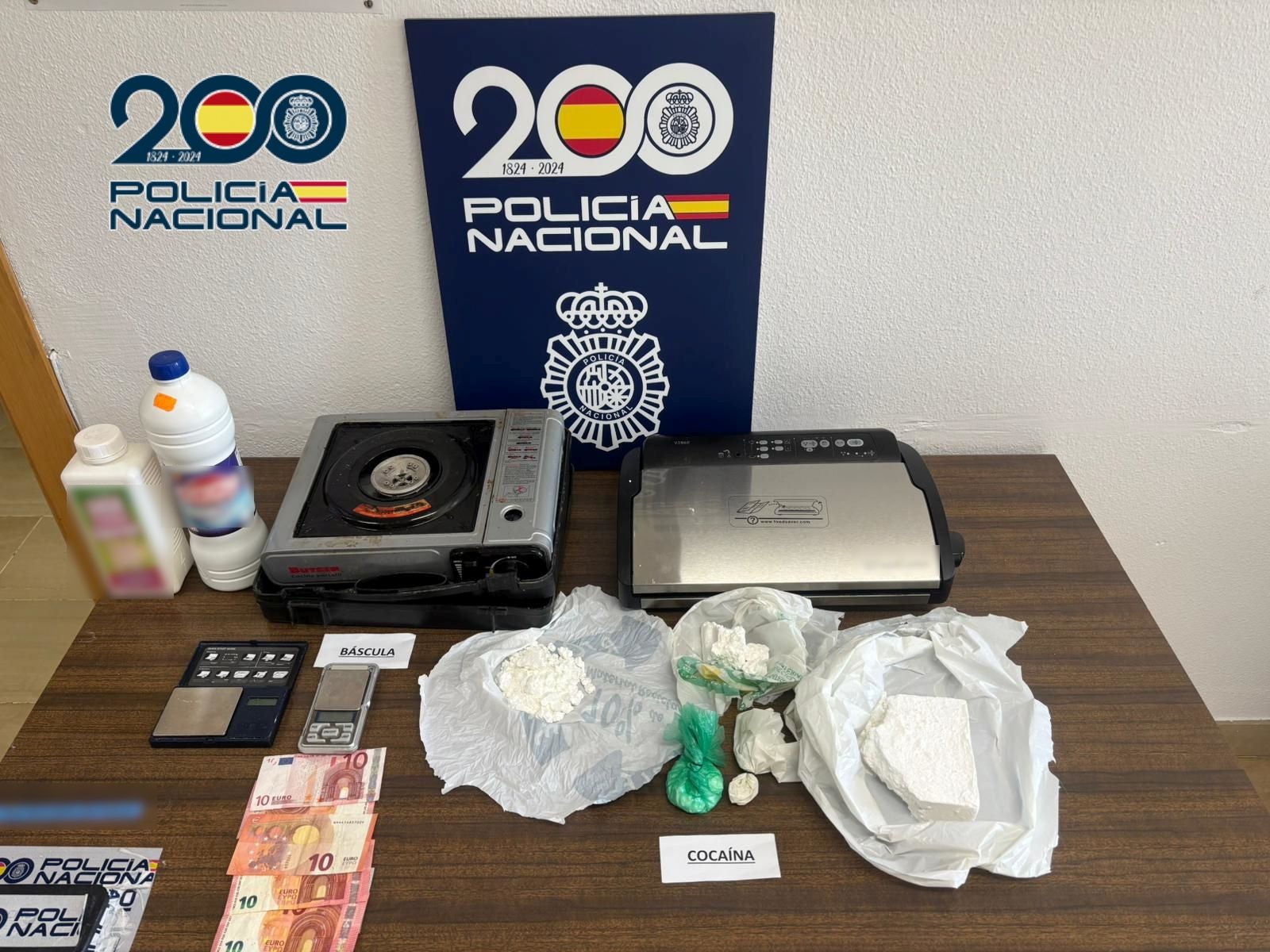 Drugs seized by the National Police.