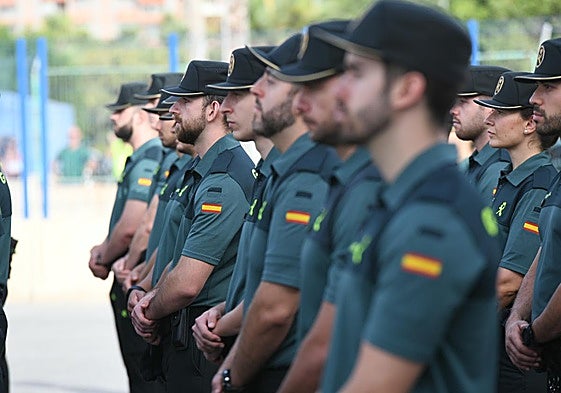 Agentes de la Guardia Civil en un acto celebrado en Alicante.