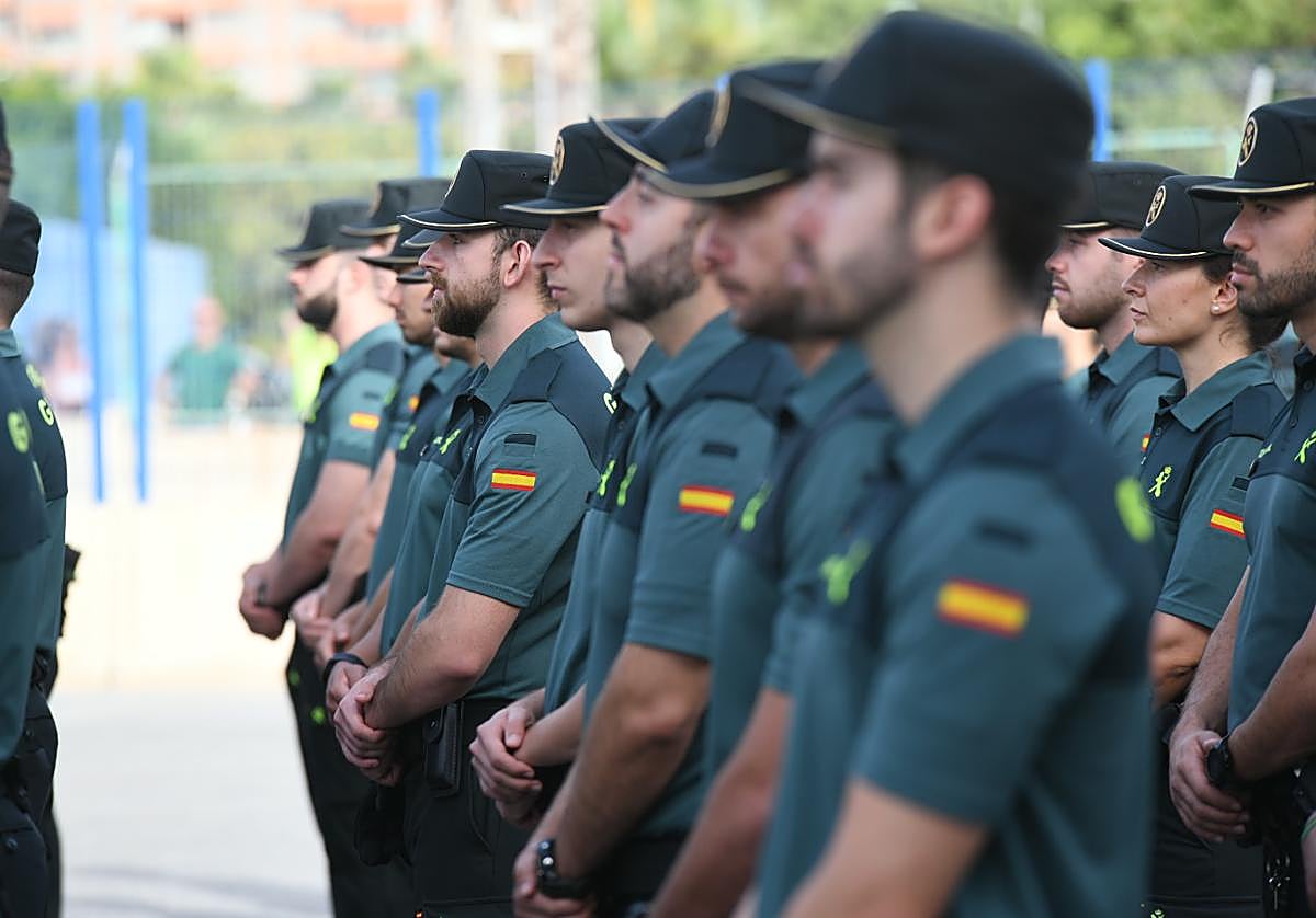 Agentes de la Guardia Civil en un acto celebrado en Alicante.