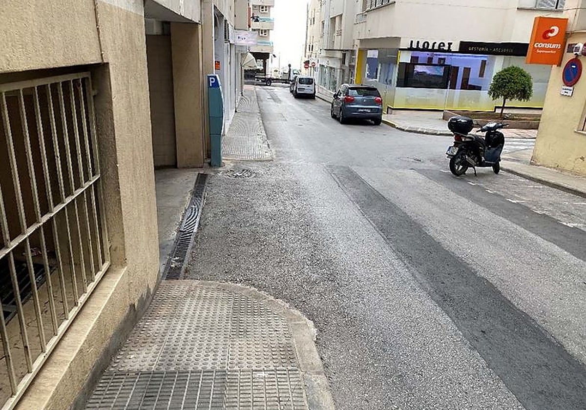 Image of the current state of the road