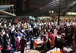 Fiesta de Halloween en la plaza del 25 de mayo.