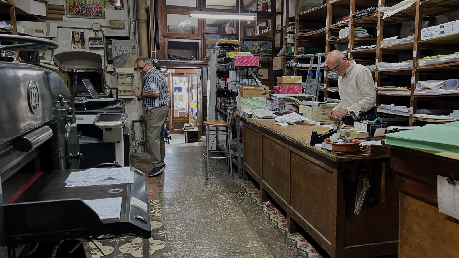 El taller de papelería Eutimio