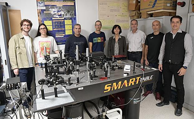 Team from the Department of Optics, Pharmacology, and Anatomy at UA.