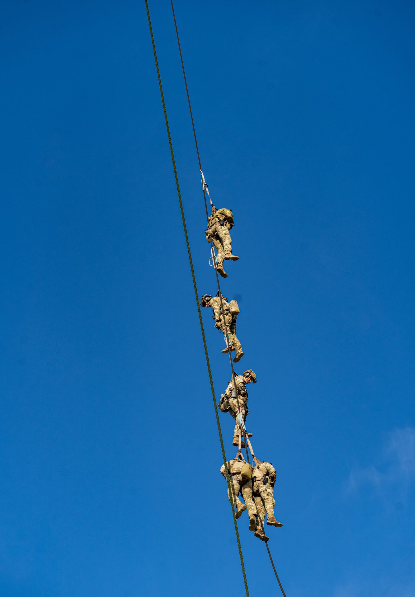 Una de las prácticas de los 'boinas verdes' llevadas a cabo en Alicante.