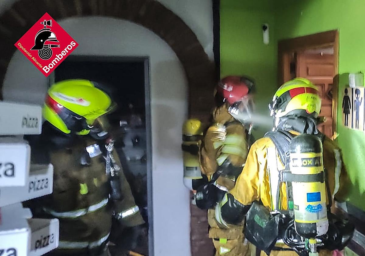 Image of the firefighting operation shared by the fire brigade.