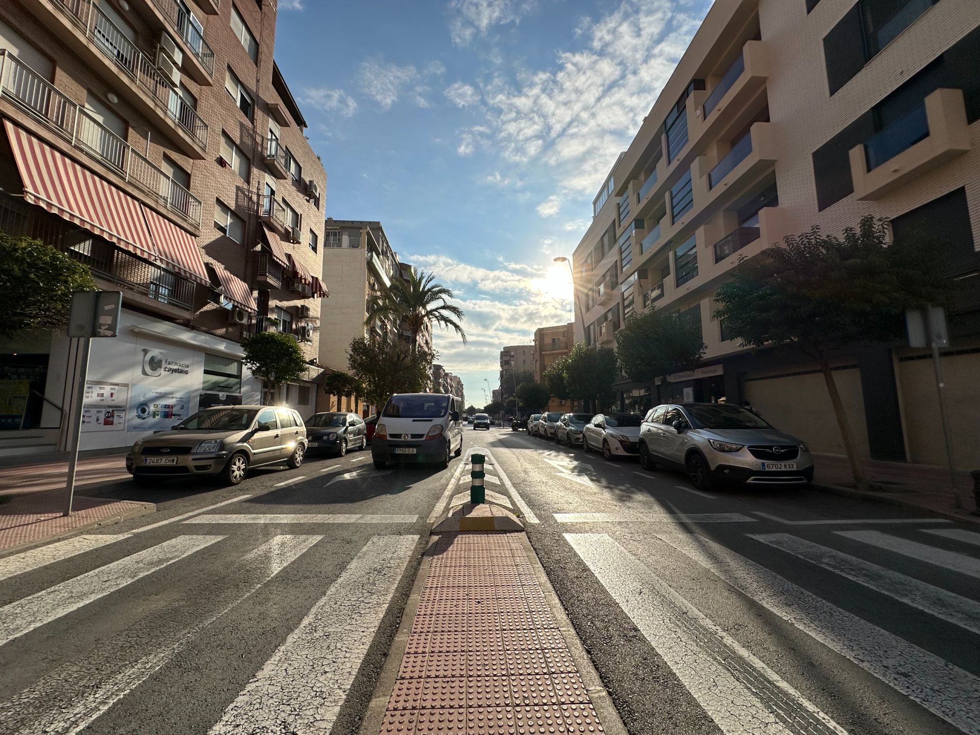 Estado actual de la calle.