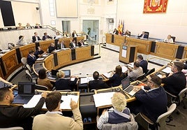 Pleno ordinario de noviembre en la Diputación Provincial de Alicante.