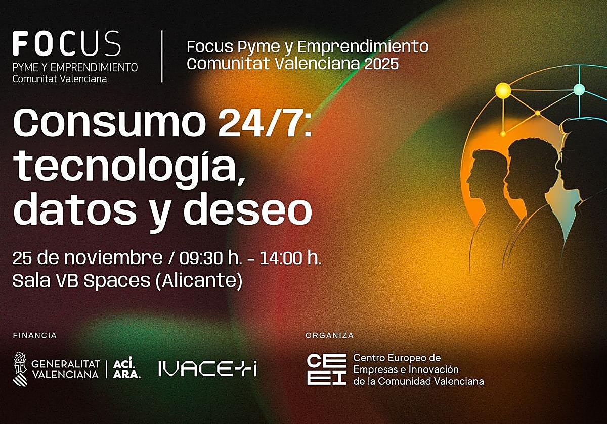 La jornada Focus Pyme CV reunirá en Alicante a referentes empresariales para debatir sobre el futuro del consumo.