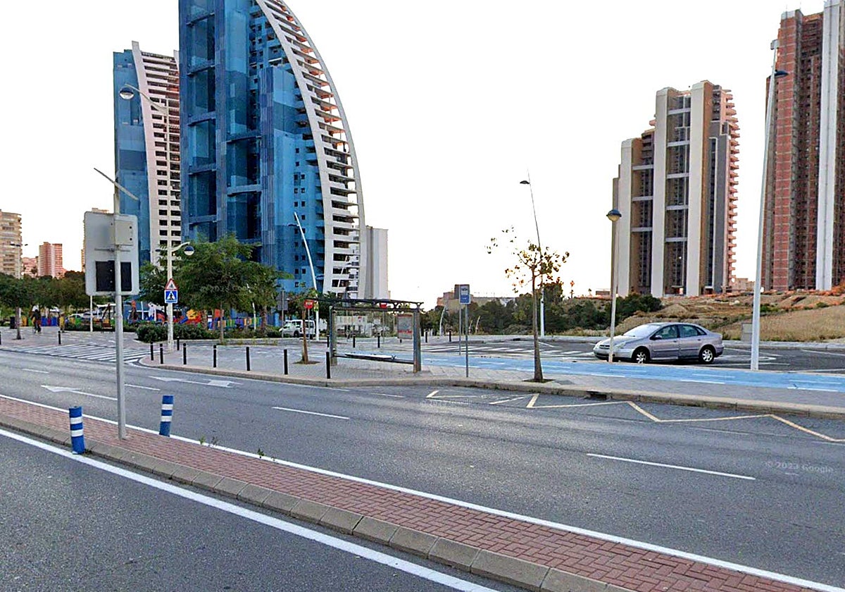 Image of the area where the works will take place