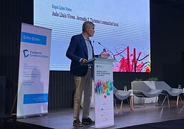 Adolfo Utor durante su intervención de este jueves.