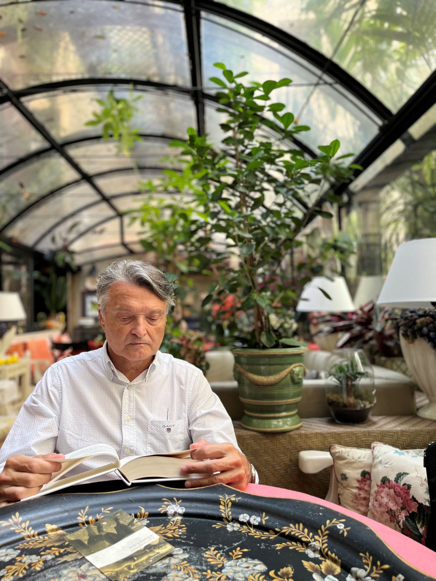 Un momento de lectura en Verona.