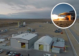Instalaciones en el aeropuerto de Teruel/Pruebas del cohete.