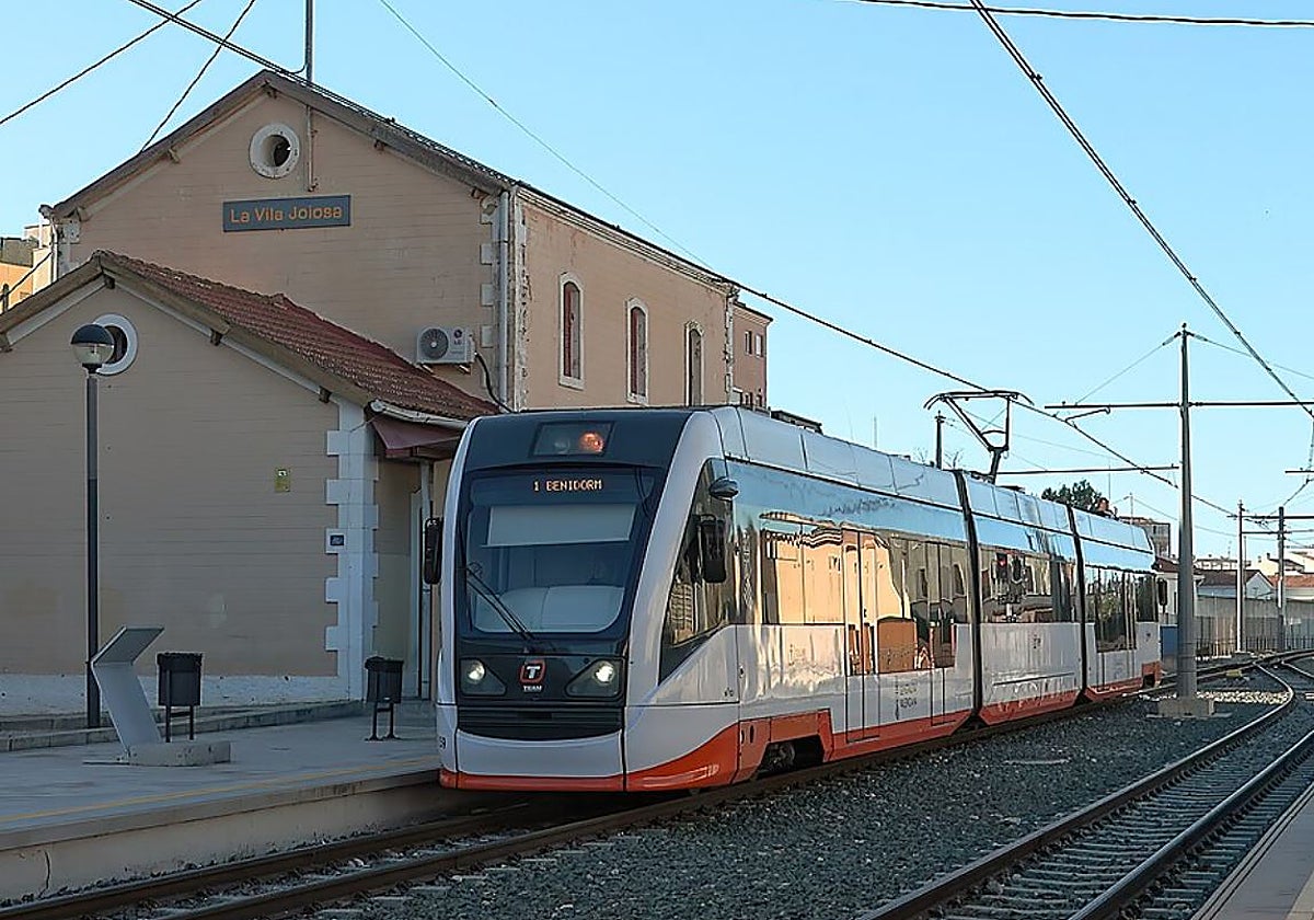 Imagen del Tram en La Vila Joiosa