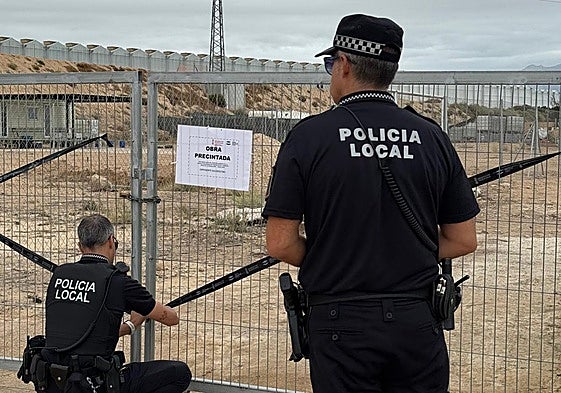 El terreno se encontraba precintado desde principios de enero.