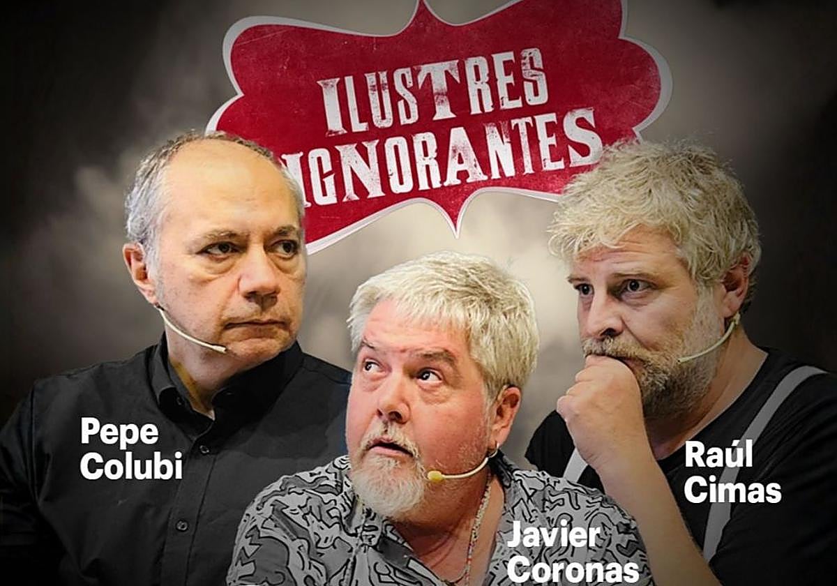 Javier Coronas, Raúl Cimas, and Pepe Colubi will bring their distinctive live humour to Torrevieja.