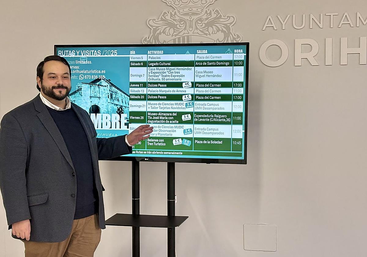 Las rutas navideñas permitirán descubrir el patrimonio y las tradiciones de Orihuela en un ambiente festivo y familiar.