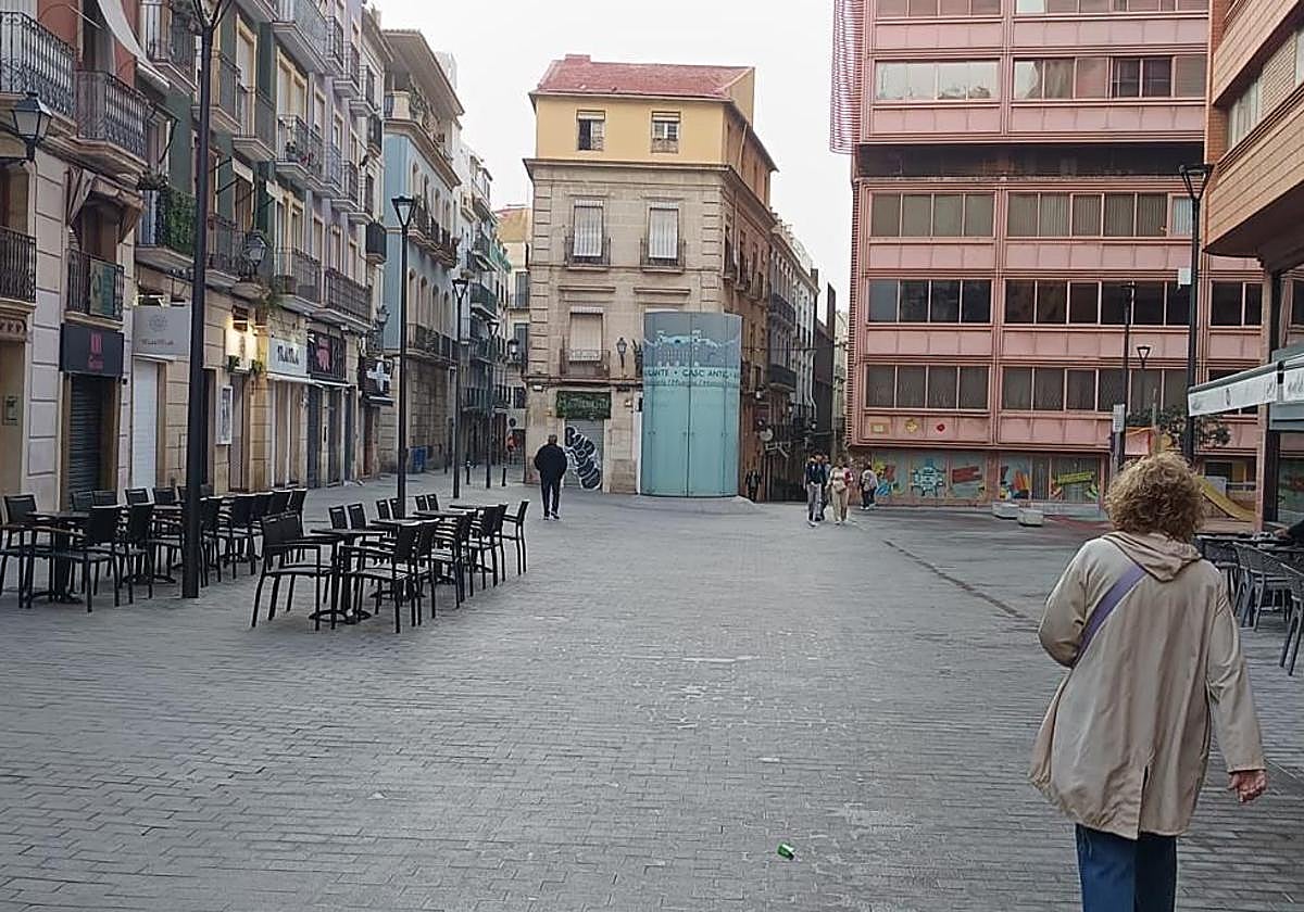 Plaza San Cristóbal de Alicante.