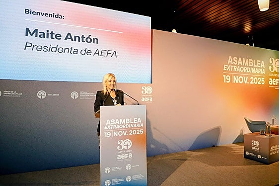 La presidenta de AEFA, Maite Antón.