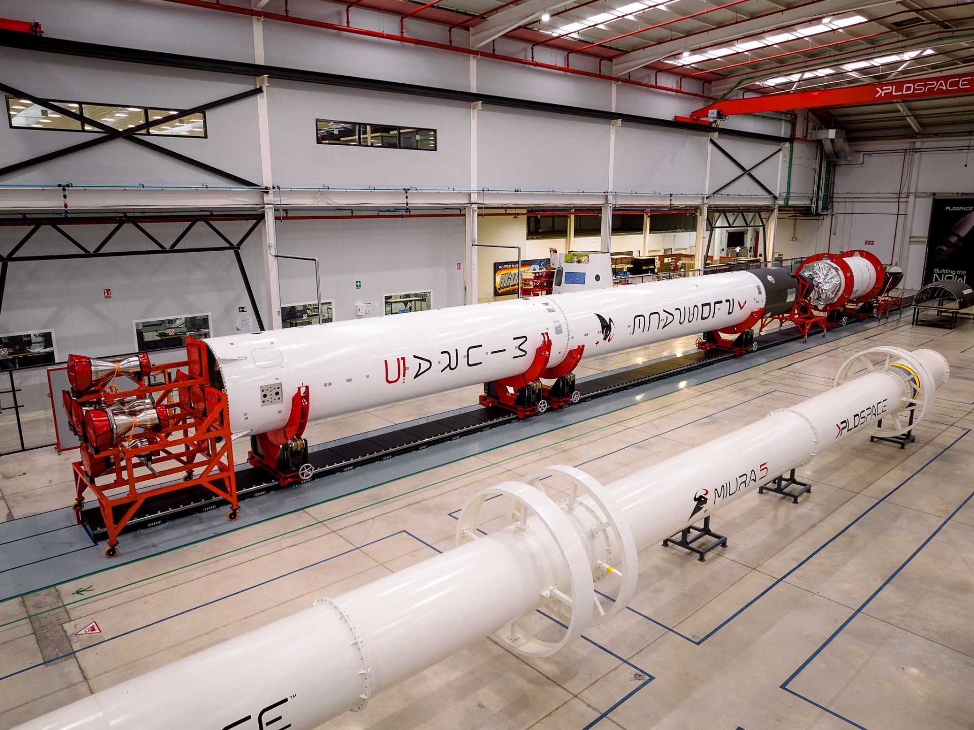 First integrated rocket unit.