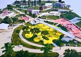 Recreación del parque de La Torreta.