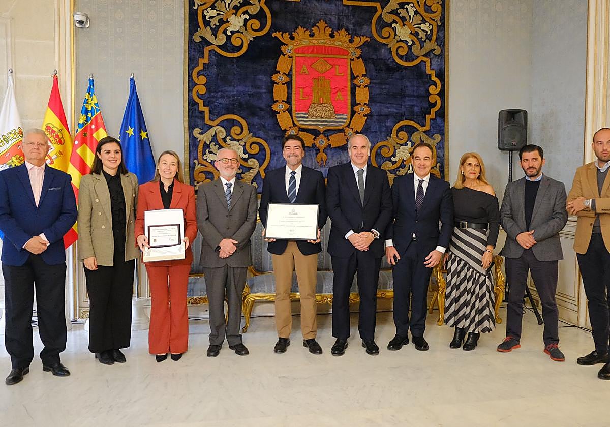 The municipal corporation with representatives from the academies.