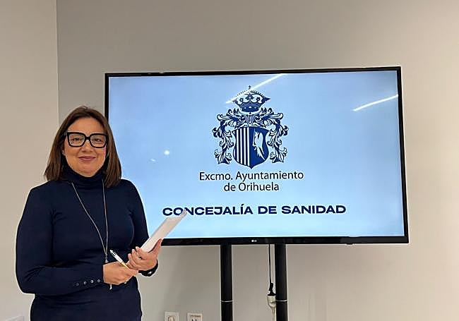 Orihuela's Health Councillor, Irene Celdrán.