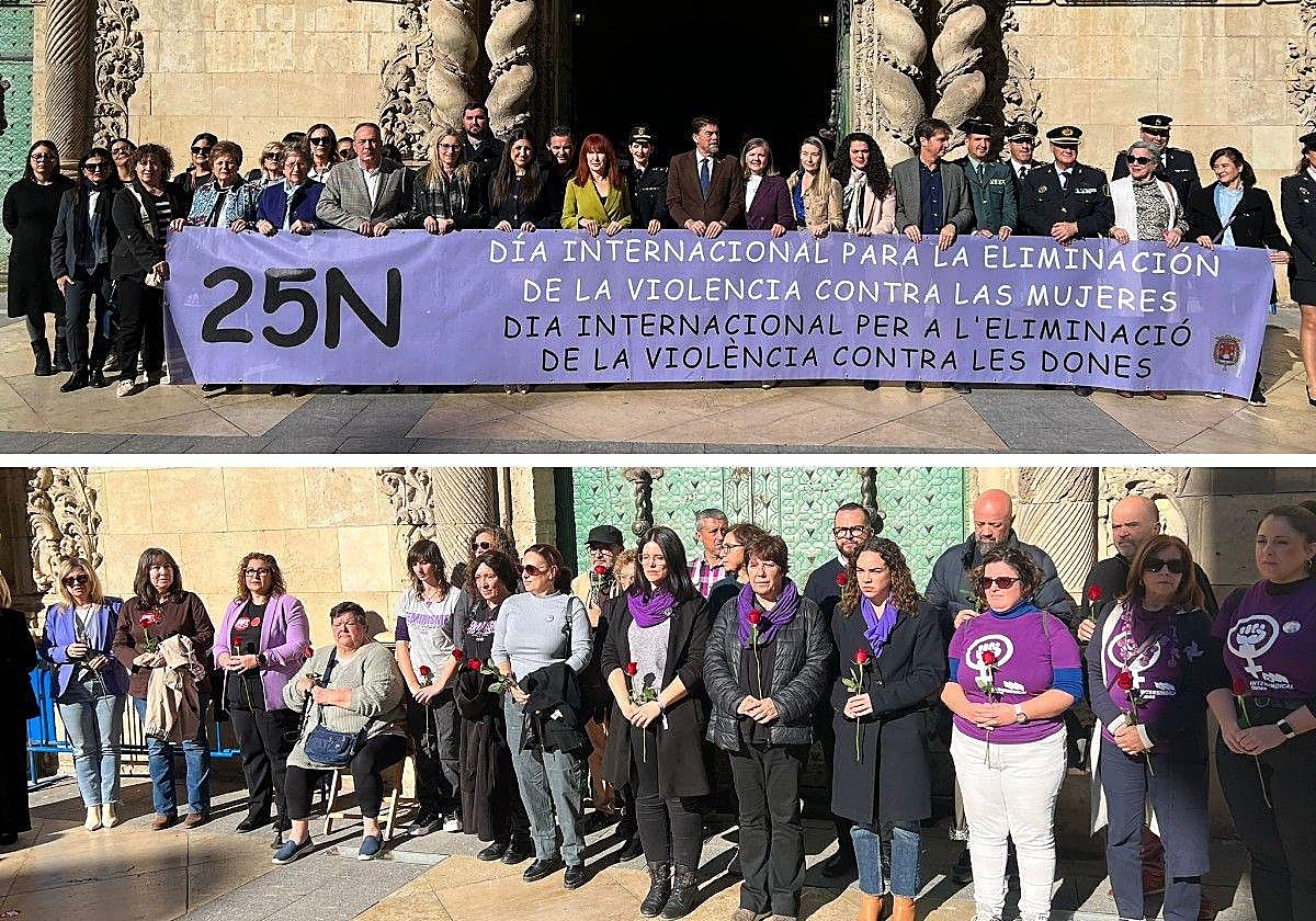 The two 25N events in Alicante.