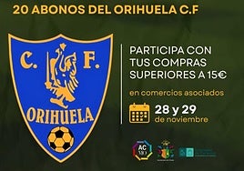 ACMO y el Orihuela CF impulsan juntos un sorteo especial de veinte abonos con motivo del Black Friday.