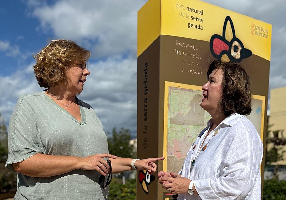 Mayte García y Charo Navalón en el Parc Natural de la Serra Gelada