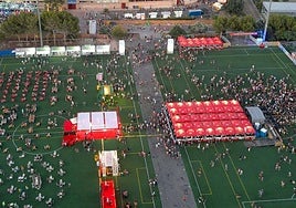 Imagen del recinto en el que se celebrarán los conciertos