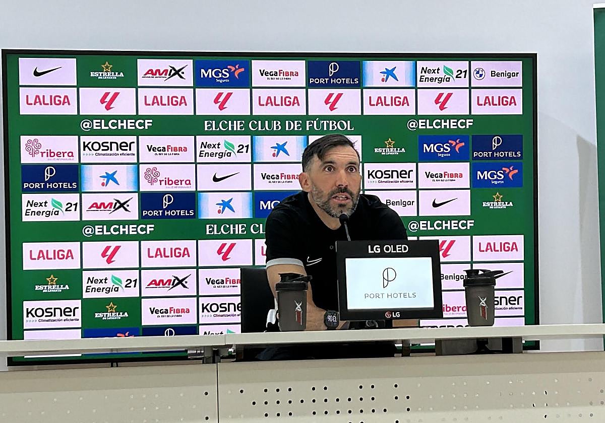 Elche CF's coach, Eder Sarabia, analyses the clash against Getafe ahead of the match.