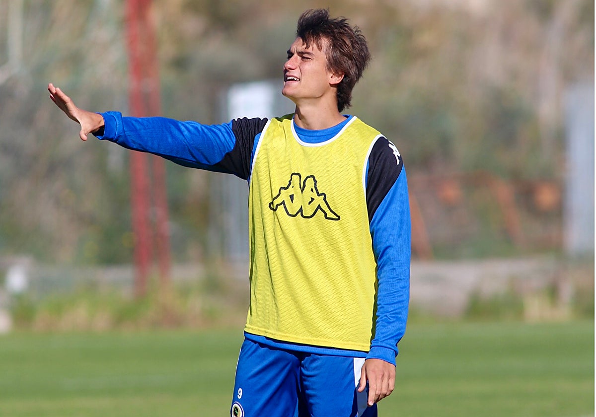 Slavy, during a training session this week in Fontcalent.