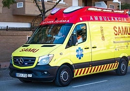 Una ambulancia SAMU.