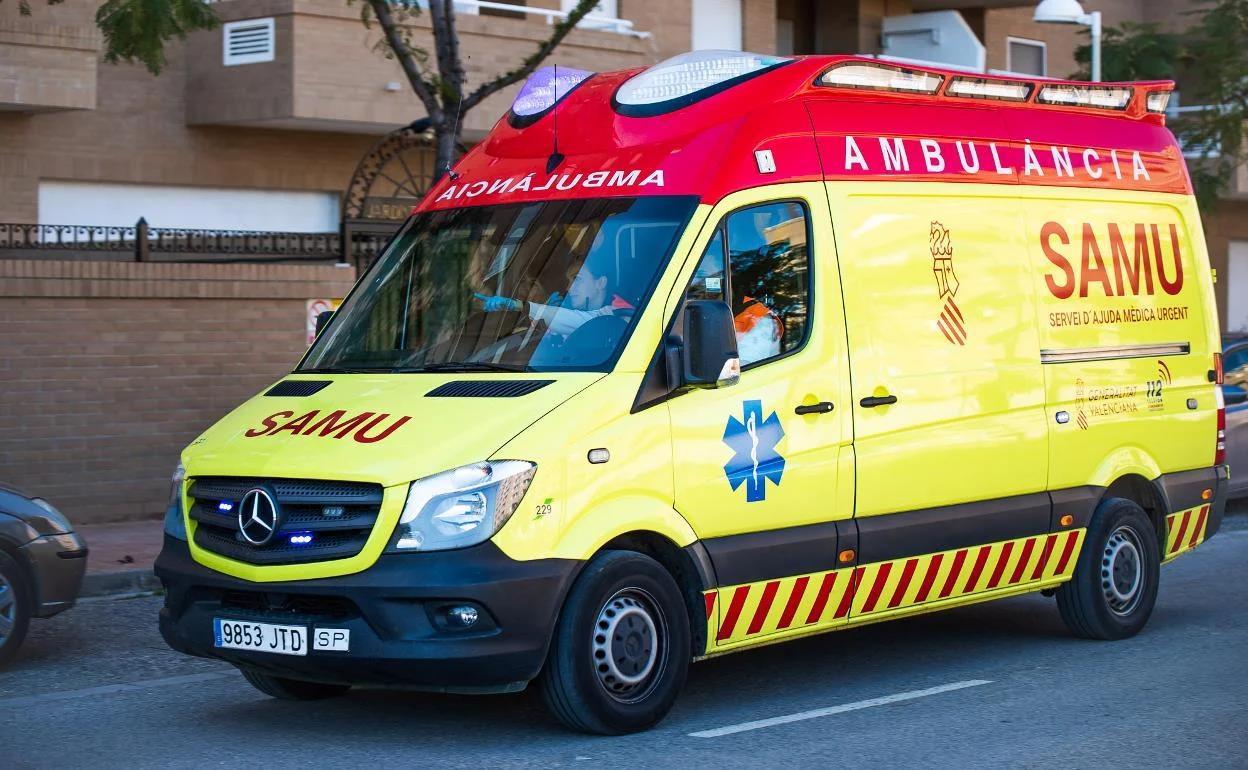 Una ambulancia SAMU.