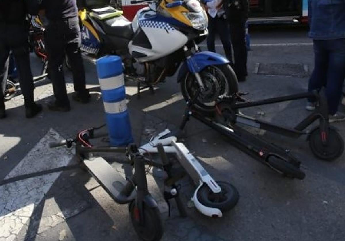 Campaign to control electric scooters in Alicante.
