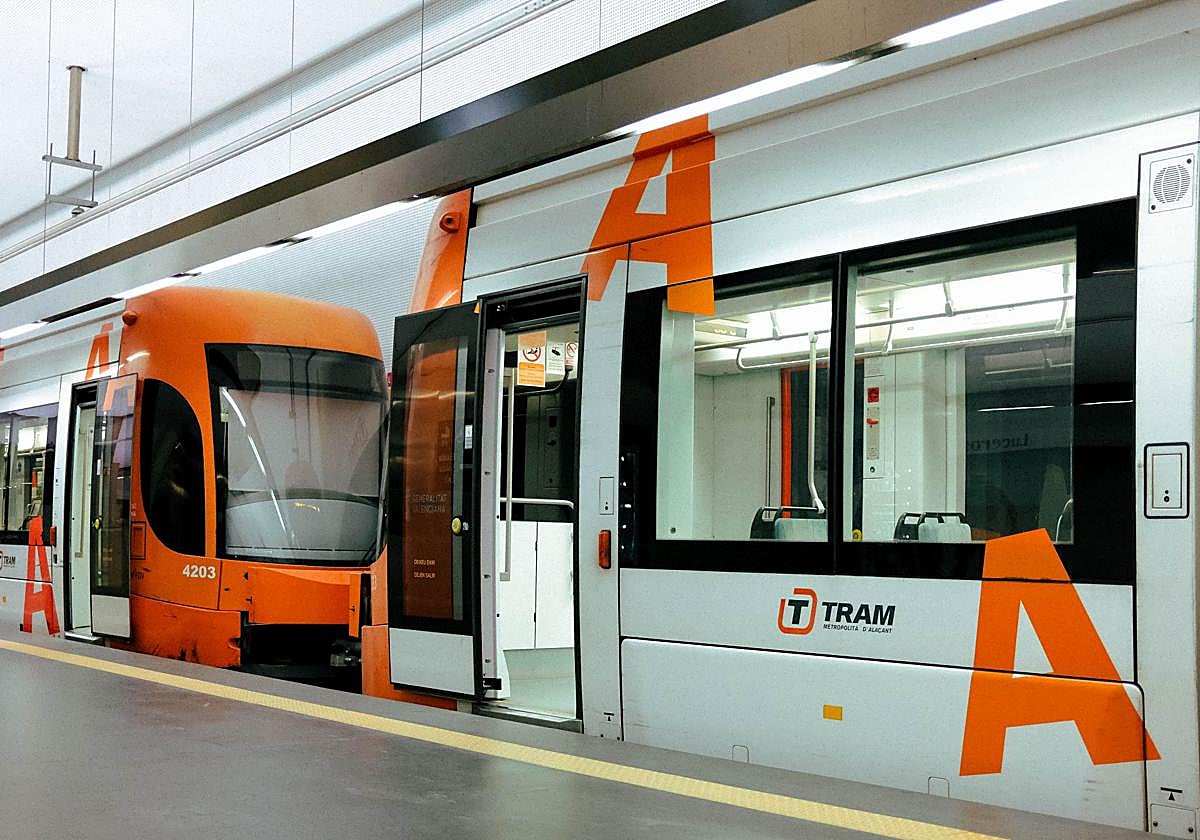 Tram de Alicante en Luceros.